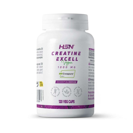 HSN Creatina Excell 1000mg 100% Creapure® 120 Veg  Caps