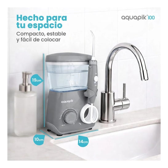 Aquapik100® Irrigateur Dentaire 600 ml 10 Niveaux Gris 1 ud