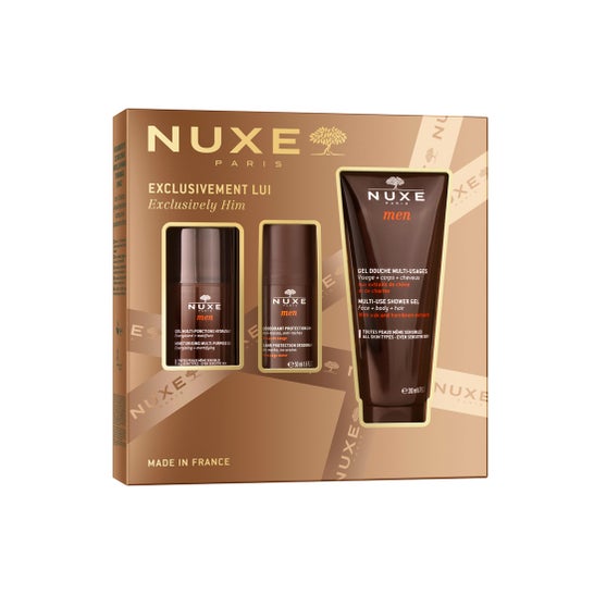 Nuxe Cofre Exclusivo Para Hombres - Gel Hidratante + Desodorante + Gel De Ducha