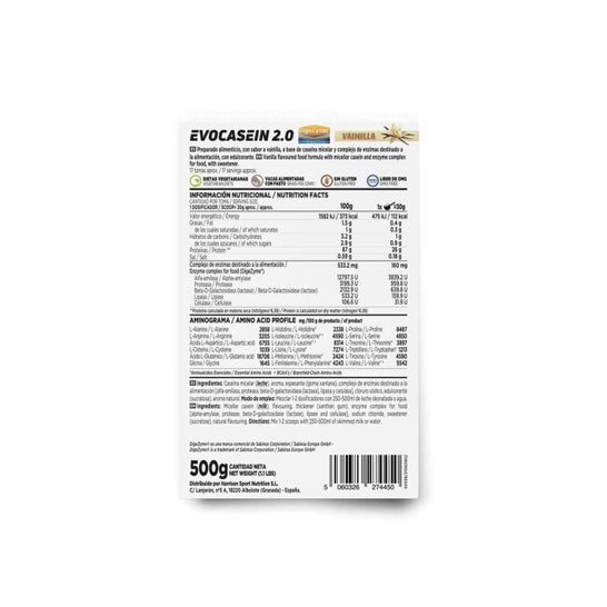 HSN Evocasein 2.0 Caseína Micelar + Digezyme® Vainilla 500g