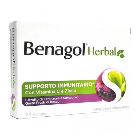 Reckitt Benckiser Benagol Herbal Fruits Sauvages 24 Pastilles