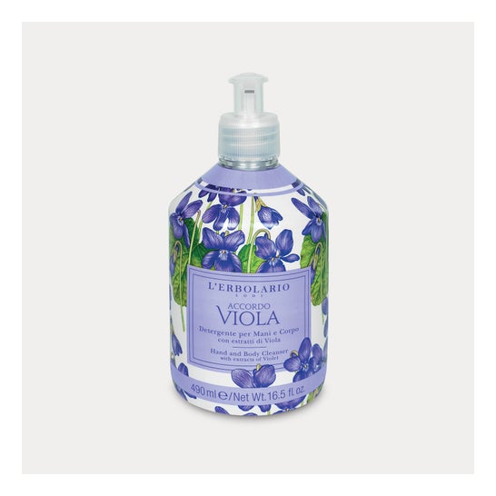 L’Erbolario Accordo Viola Foglie Gel lavant mains et corps 490 ml