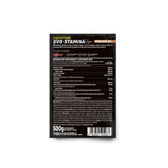 HSN Evostamina Té Helado de Melocotón 500g