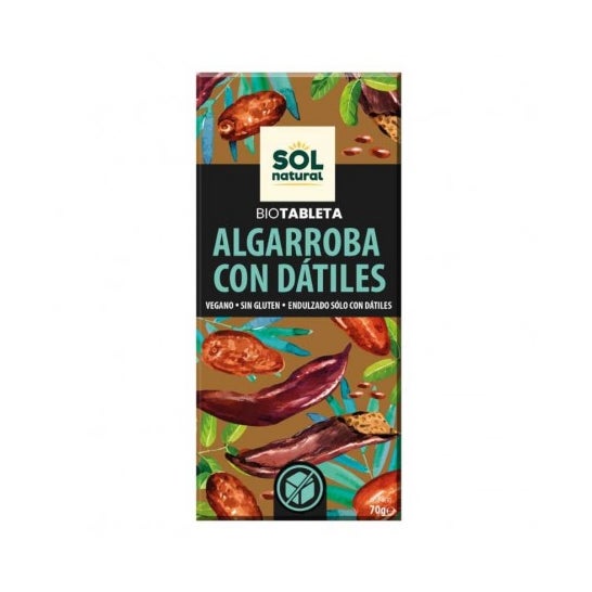 Sol Natural Bio Tableta Algarroba con Dátiles 70g