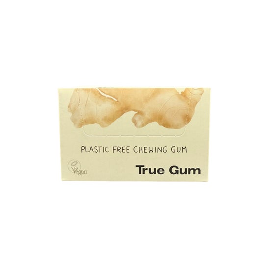 True Gum Chewing-gums Sans Sucre Gingembre Curcuma 24x21 g