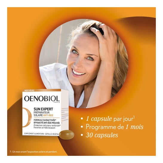 Oenobiol Sun Expert Préparateur Solaire Anti-Âge 30 Capsules