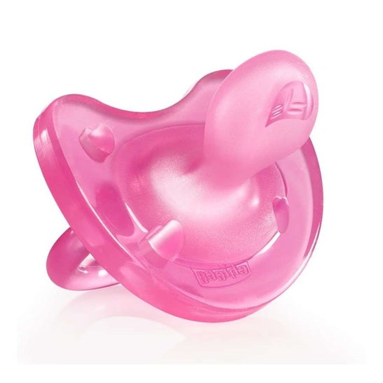 Chicco Physio Soft Chupete Silicona Rosa 12M+ 1ud