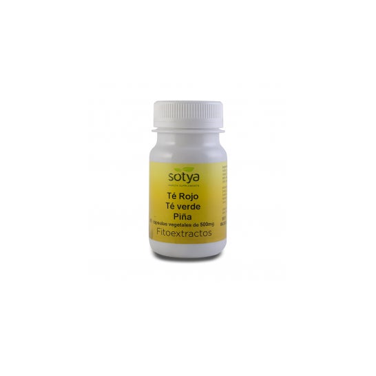 Sotya té rojo té rojo + té verde + piña 500mg 60cáps