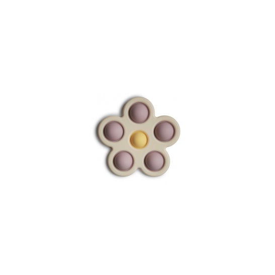 Mushie Pop It Flower Silicone Lilac Daffodil Ivory 1ud