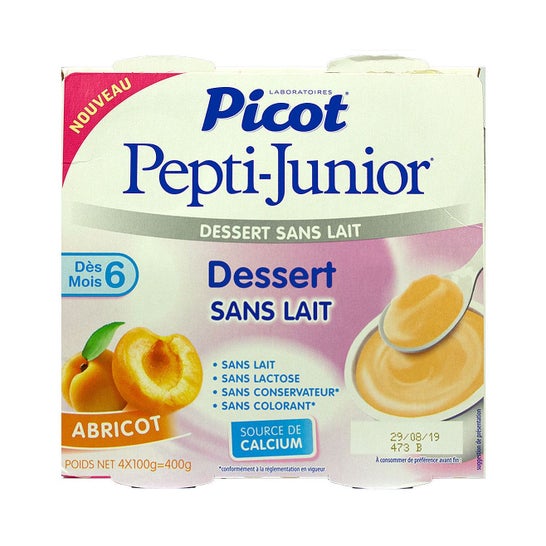 Picot Pepti-Junior Dessert Sans Lait Abricot 4x100g