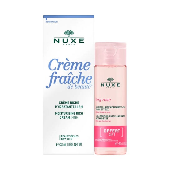 Nuxe Set Crème Fraîche De Beauté Riche + Very Rose Eau Micellaire