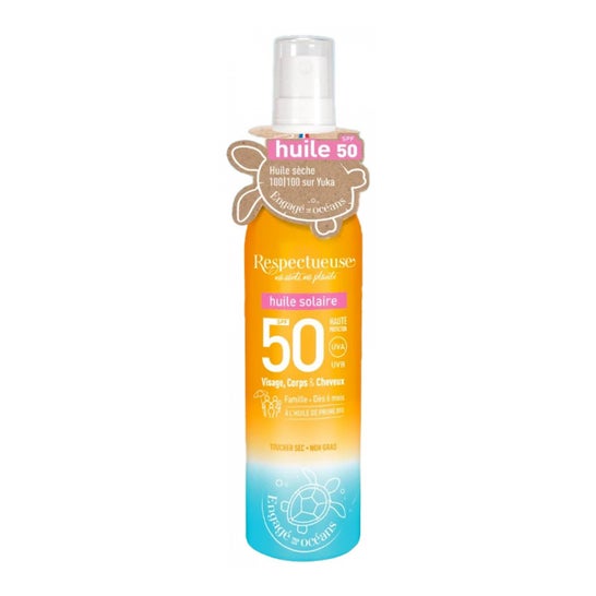 Respectueuse Huile Solaire Spf50 100ml