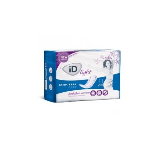 Id Light Incontinence Pads Extra 10 U.