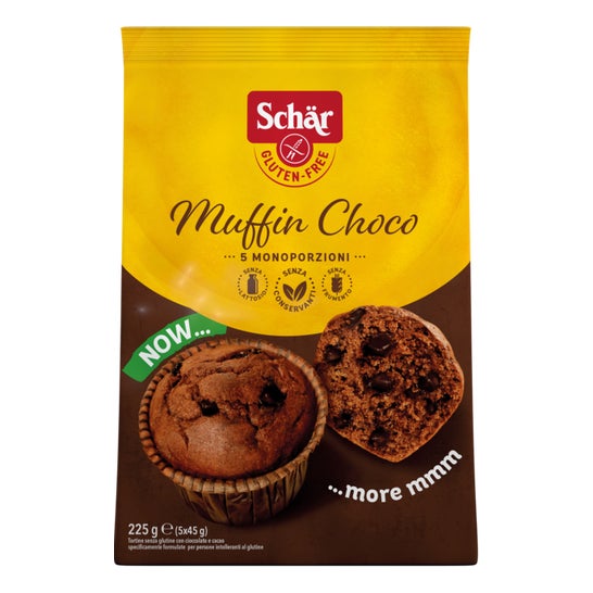 Schar Muffin Chocolat Gouttes Chocolat Sans Gluten 225g