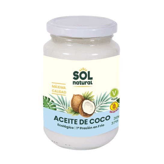 Huile de noix de coco extra vierge Solnatural Bio 370ml