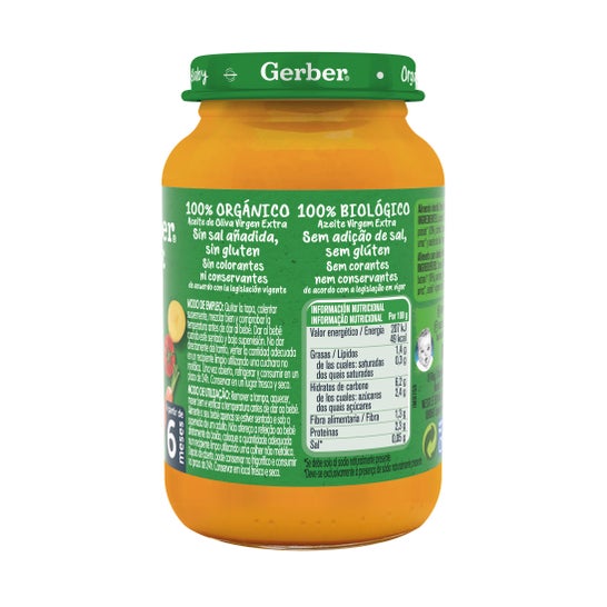 Gerber Bio Carotte Tomate Dinde 190g