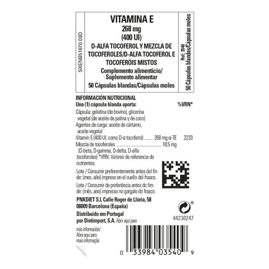 Solgar Vitamine e 268mg 400IU 50caps