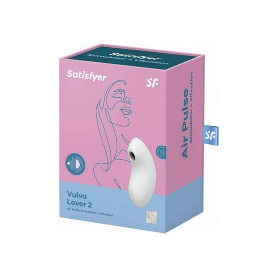 Satisfyer Vulva Lover 2 Stimulator & Vibrator White 1ut