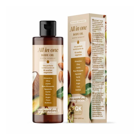 QKnatur All In One Body Oil Huile Corporelle 200ml