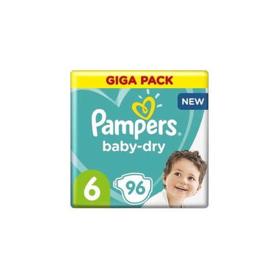 Pampers Pañales Baby Dry Talla 6 13-18 kg 96 uds
