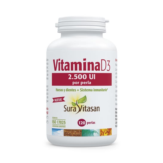 Sura Vitasan Vitamine D3 2.500Ui 120 Gélules