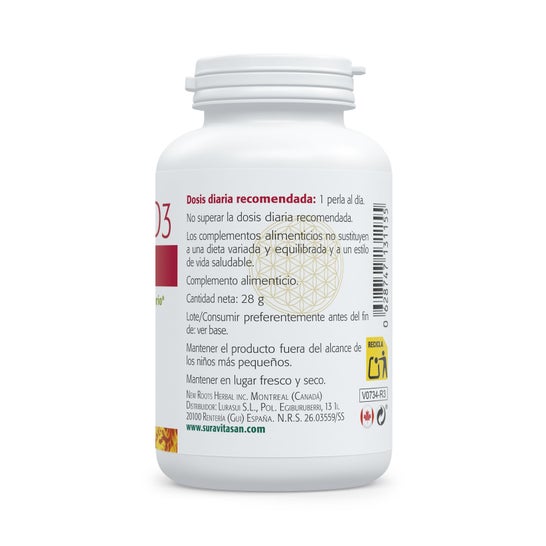 Sura Vitasan Vitamine D3 2.500Ui 120 Gélules