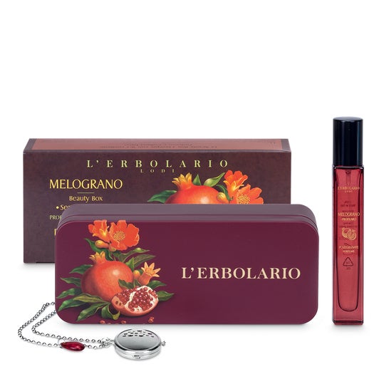 L'Erbolario Pomegranate Beauty Box Always With You Perfume + Necklace-Jewel