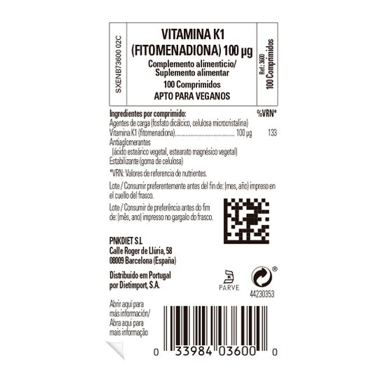Solgar Vitamine K1 100 Mcg 100 Mcg 100 Comp