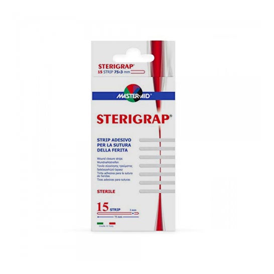 Master-Aid Sterigrap 7.5x0.3cm 15uts