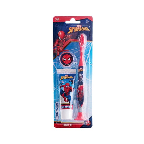 Mr. White Spiderman Kit Brosse Dents + Dentifrice