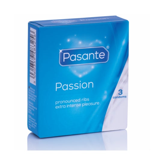 Lot de préservatifs Passion Condoms Dotted More Pleasure 3 unités