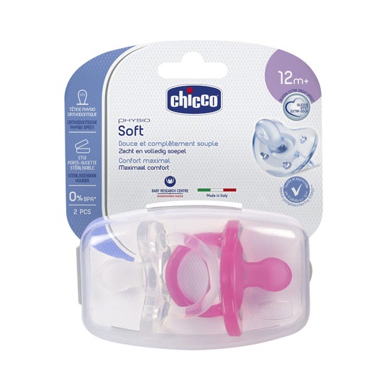 Chicco Sucet Physio Soft 12M+ Ros2