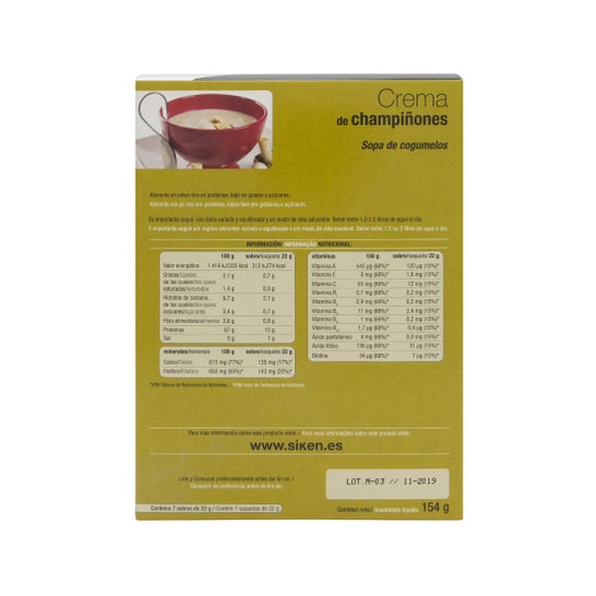 Siken Diet Crème Champignons 7 sachets