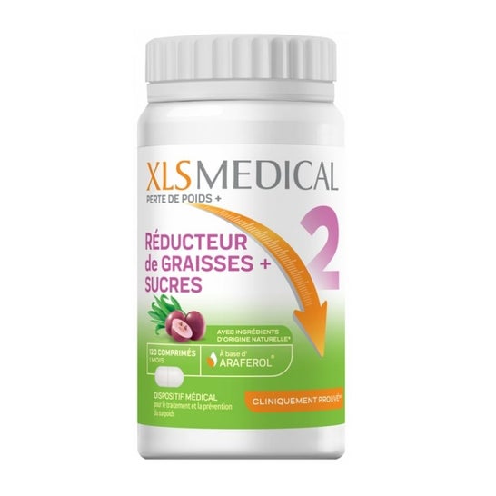 Xls Medical Fat Reducer + Sugar 120caps