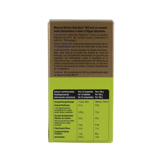 Marcus Rohrer Bio Spirulina 180comp