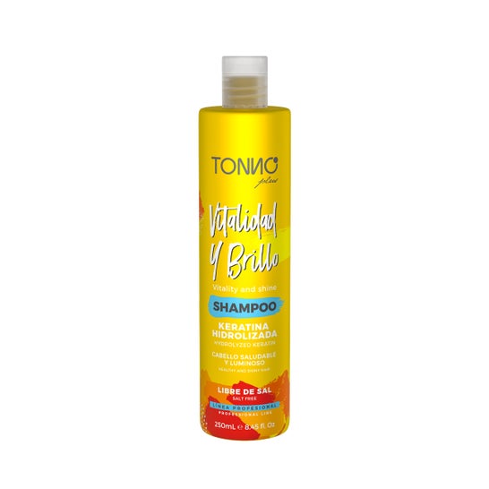 Tonno Plus Shampoing Vitalité et Brillance Kératine Hydrolysée 250ml