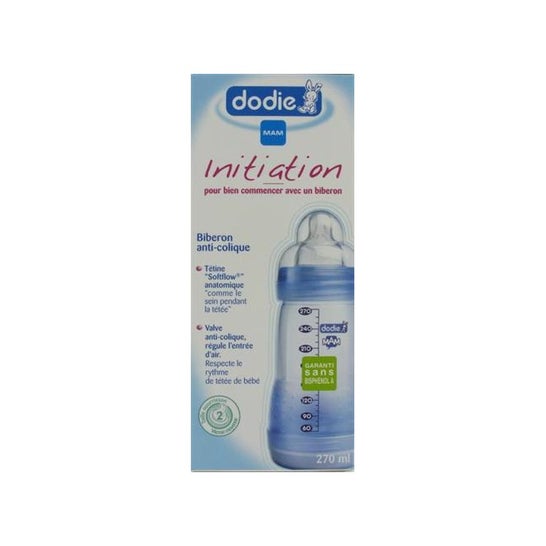 Dodie Kit Naissance 6 Biberons Anti-Colique Initiation+, Tétine Ronde, sans  BPA, Rose, 2 x 150 ml, 2 x 270 ml, 2 x 330 ml