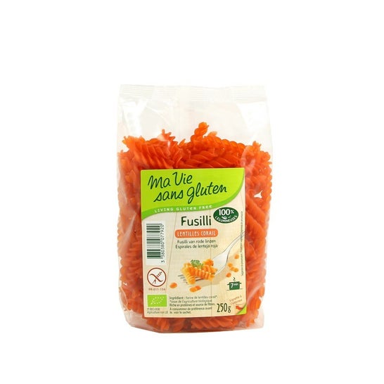 Ma Vie Sans Gluten Fusilli aux Lentille Rouge Bio 250g