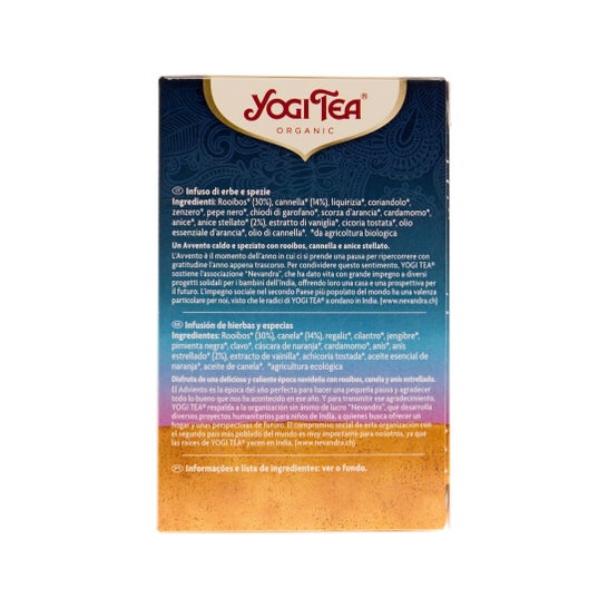 Yogi Tea Infusion Ayurvédique Christmas Tea Bio 17 sachets de 2,2g