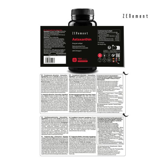 Zenement Astaxantina 8mg Omega 3 120 Perles