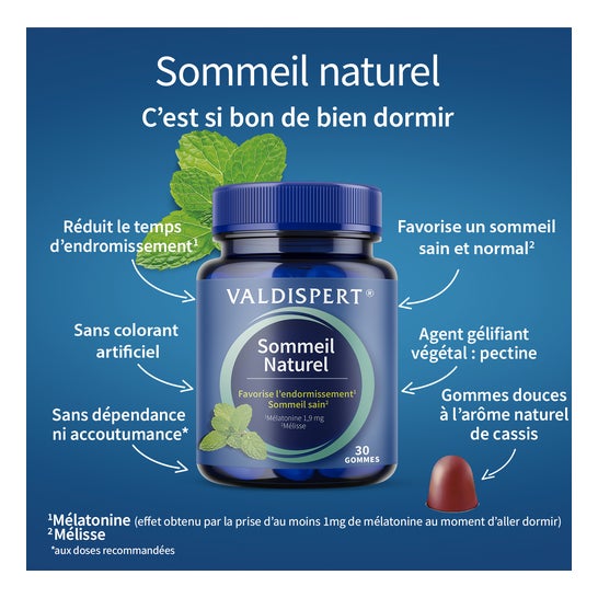 Valdispert Sommeil Naturel 30 Gommes