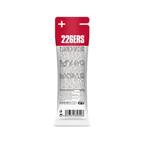 226Ers Gel Énergétique Riche En Fructose Cola Bio 80 g