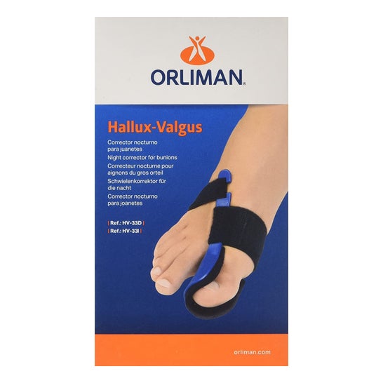 Orliman Hallux Valgus Pieds en thermoplastique Acp902 T-3 Droit