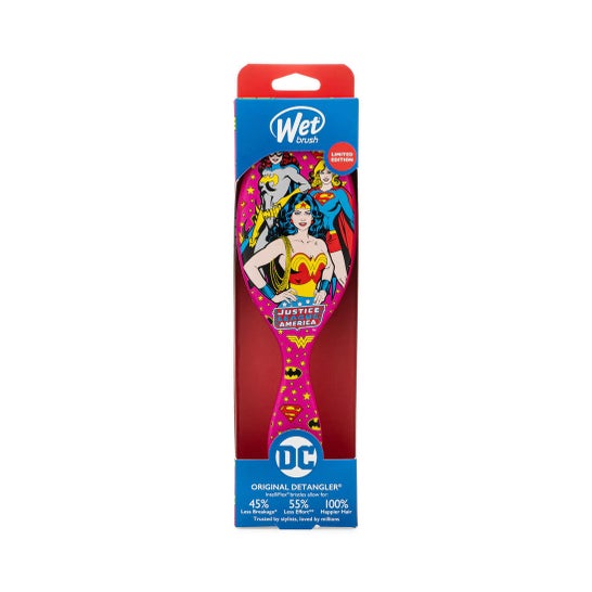 Wet Brush Original Detangler DC Wonderwoman Batgirl & Supergirl 1ut