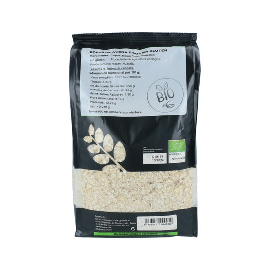 Ecosana Flocons d’avoine fins complets sans gluten Bio 1 kg