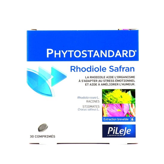 Pileje Phytostandard Rhodiole Safran 30 Comprimés