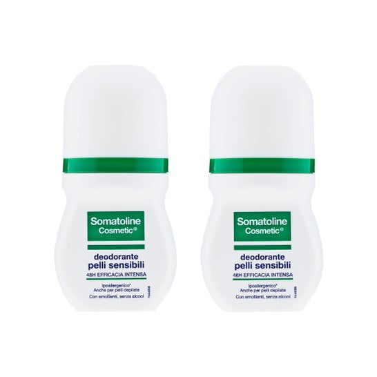 Somatoline ™ Déodorant en rouleaux pour peaux sensibles 2x50ml