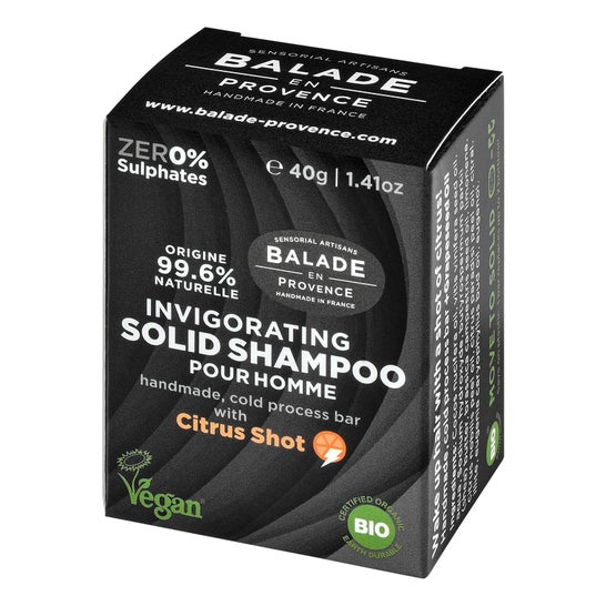 Balade en Provence Shampooing Solide Énergisant Homme Bio 40 g