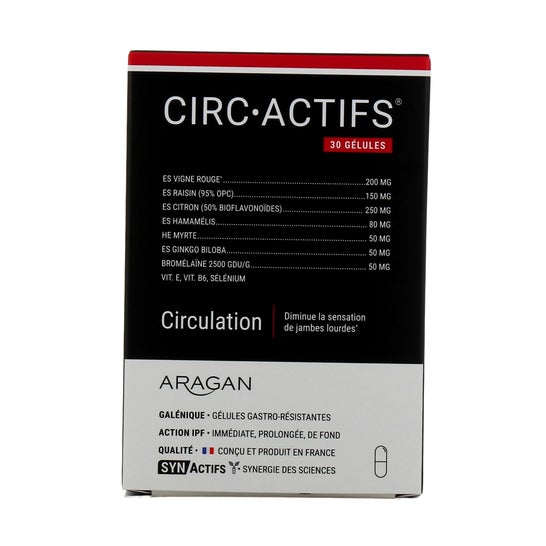 Synactifs Circactifs Circulation 30 gélules
