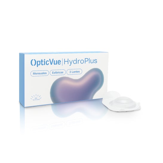 Opticvue HydroPlus Lentilles Mensuelles Sphériques -7.00 3 Unités